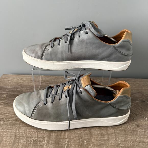 Olukai Lae Ahi Li Ili Sneakers Mens 10.5 Gray Leather Low Top Casual Shoes main image 7